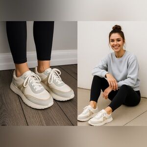 NWOT Altar’d State Women’s Neutral Chunky Sneakers – Size 7.5